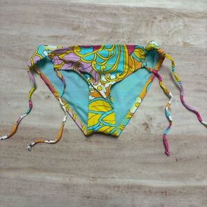 ❄️ 🆕 HOBIE Floral Keyhole Side Tie Bikini Bottom